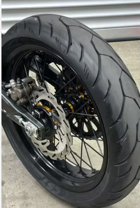 Surron Ultra Bee 17 Inch Supermoto Rims Street Conversion Wheel Assembly Front & Rear 17x2.5/17x3.5 Road Tire Condition New