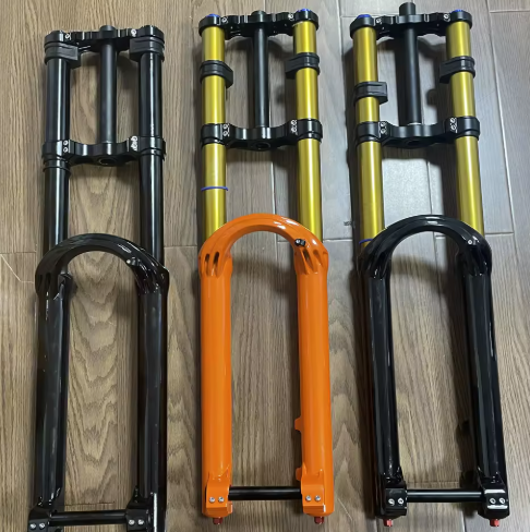 Suspension Front Fork Dirt Bike Double Crown Ebike Fork With Head Light Mounting Feature for Surron Bike